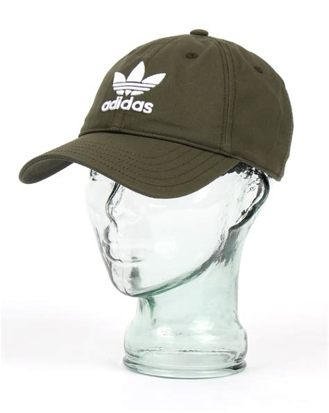 adidas originals trefoil caps night cargo white|adidas originals club hats.